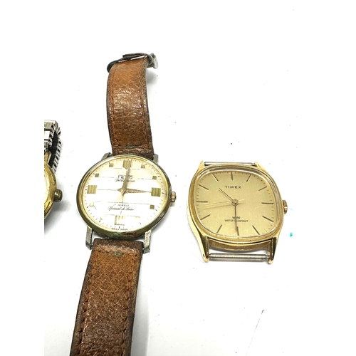 481 - selection of vintage gents wrist watches inc sekonda bernex fero timex untested