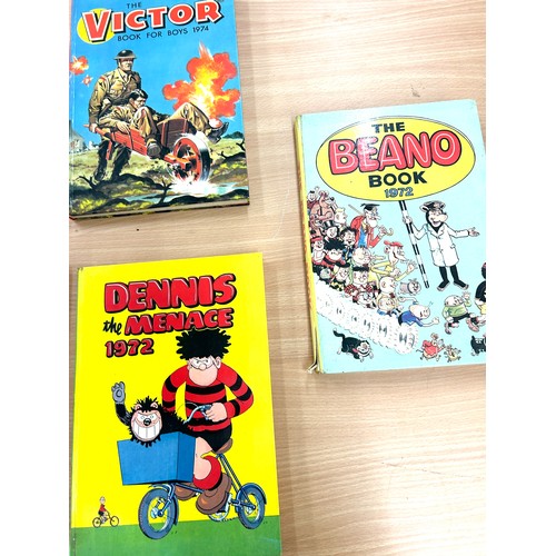 83 - Selection of vintage hard back books to include ' The Beano Book 1972, 1973', ' The Dandy Book 1970'... 