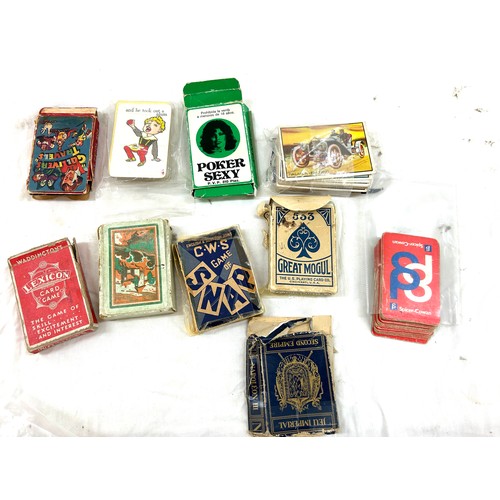 97 - Large selection of vintage and later playing cards