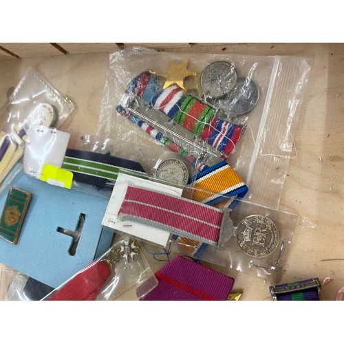 411 - Selection of assorted miniature medals