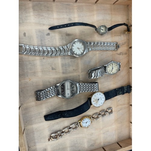 447 - Selection of assorted watches includes Sekonda, Burden, Timex etc