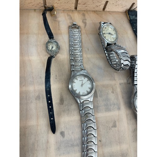 447 - Selection of assorted watches includes Sekonda, Burden, Timex etc