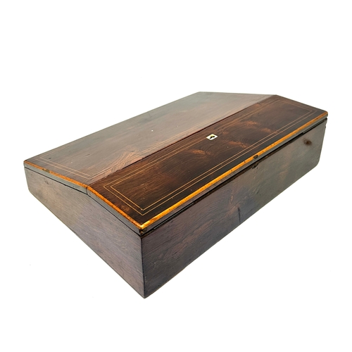 635 - Antique georgian rosewood writing slope