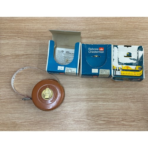 100 - 3 x Rabone Chesterman 10 metre tape measures