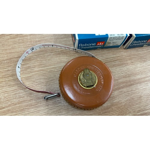 100 - 3 x Rabone Chesterman 10 metre tape measures