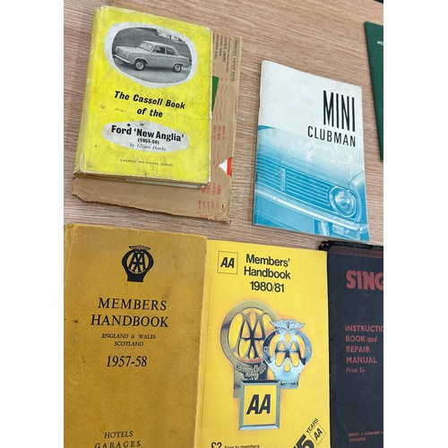 255 - Collection of car manuals + 1957/8 AA badge