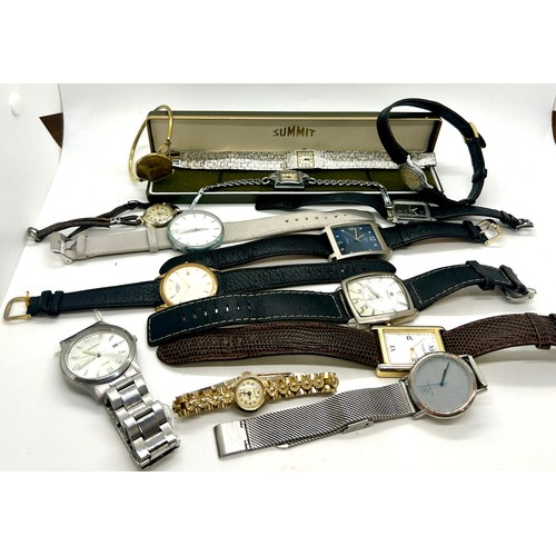 430 - Selection of ladies and gents wristwatches, all untested