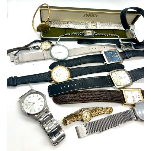 430 - Selection of ladies and gents wristwatches, all untested