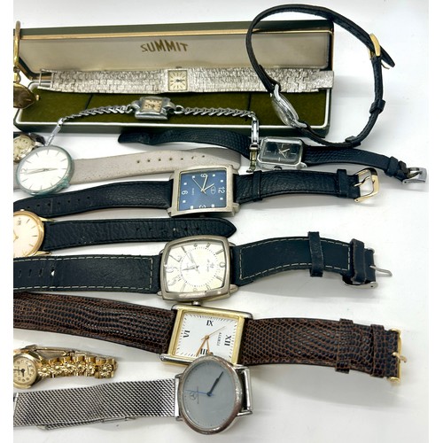 430 - Selection of ladies and gents wristwatches, all untested