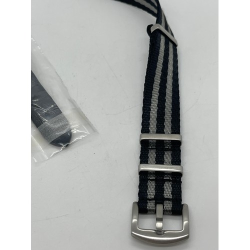 404 - Genuine crocodile leather watch strap and one other