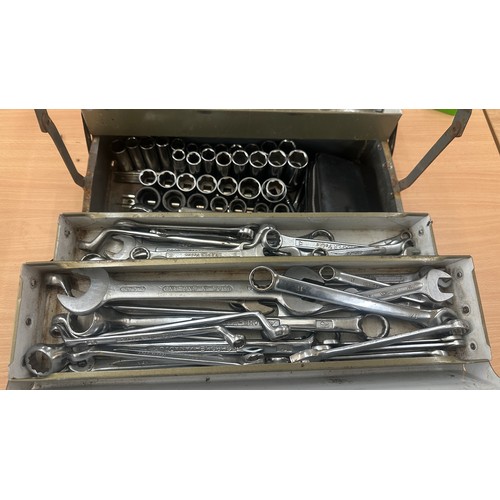 316 - Tool box full of socket, spanners and a lot more all in good order