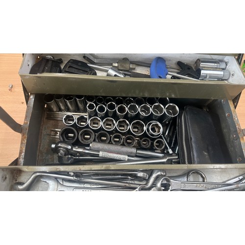 316 - Tool box full of socket, spanners and a lot more all in good order