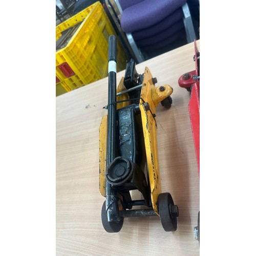 241 - 2 Trolley jacks, working order