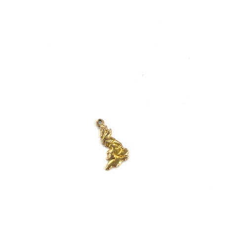 462 - Hallmarked 9ct gold Britain charm, total weight 1.1g