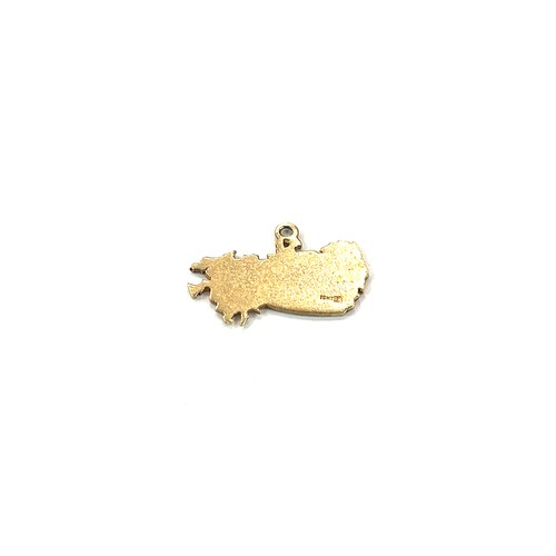 461 - Hallmarked 10ct gold Canada charm, total weight 1.6g