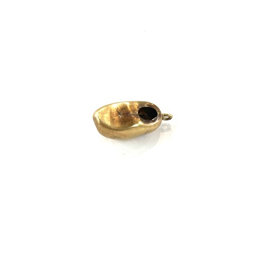 469 - Hallmarked 14ct clog charm, total weight 2.2g