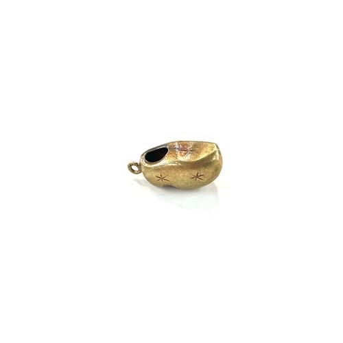 469 - Hallmarked 14ct clog charm, total weight 2.2g