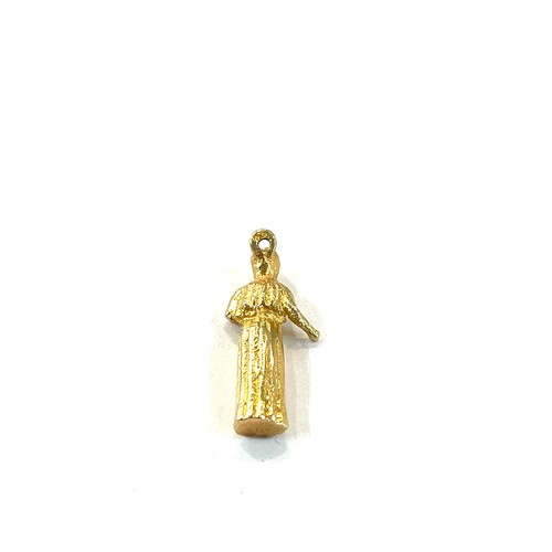 477 - Unmarked tested 18k gold lady charm, approxiamte weight 4.1g