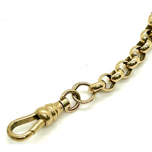 507 - Ladies hallmarked 9ct gold bracelet with fob, overall length 16cm, overall total weight 11.5g