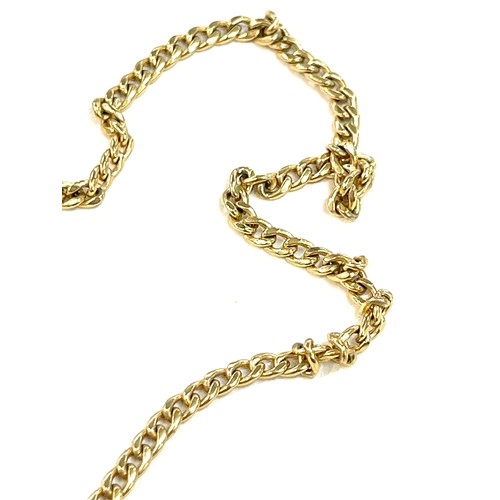 487 - Hallmarked 9ct gold chain, approximate chain length 20 inches, overall approximate weight 4.4g