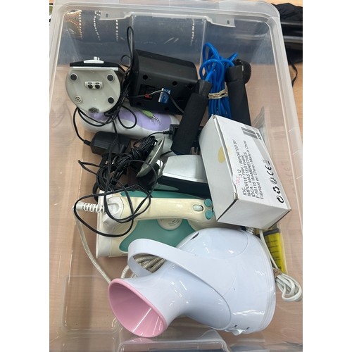 234 - Large selection of electrical items to include camera, radio etc - all untested