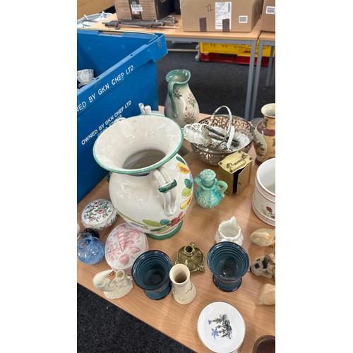 311 - Large selection of porcelain miscellaneous to include figures, jug, part dinner service etc