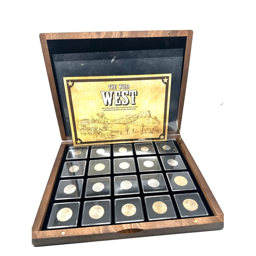 698 - The wild west 20 coins from the united states original box