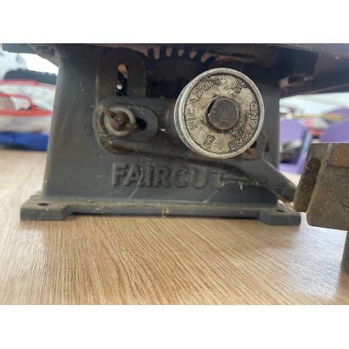 303 - Fair cut table grinder and a vice