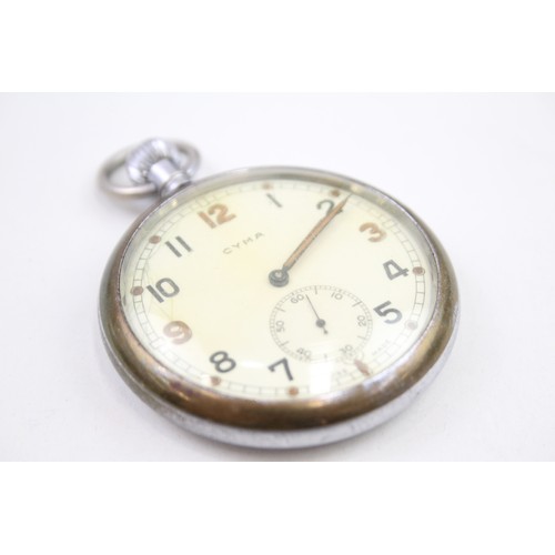 512 - CYMA G.S.T.P Gents Military Issued WWII Pocket Watch Hand-wind Working