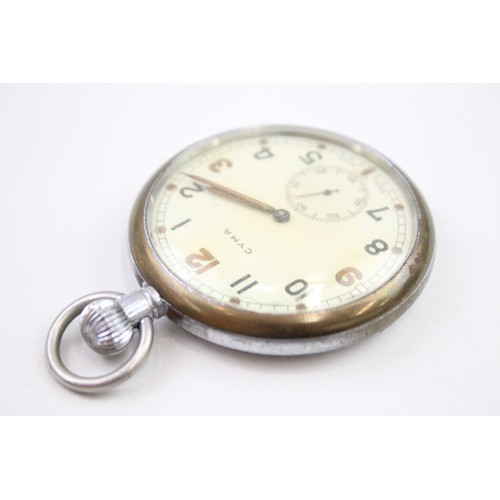 512 - CYMA G.S.T.P Gents Military Issued WWII Pocket Watch Hand-wind Working