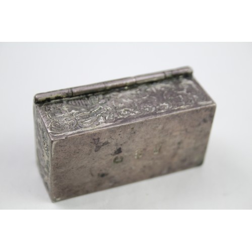 339 - .850 silver figural snuff / trinket box