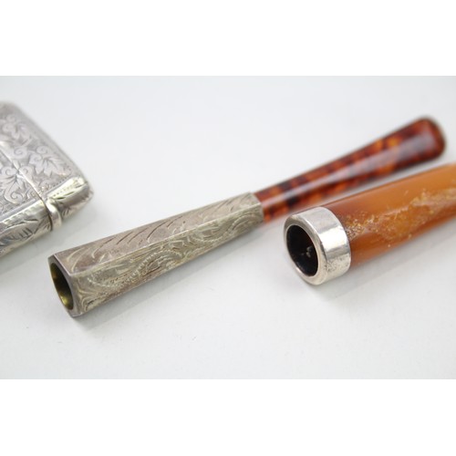 344 - 4 x .925 sterling tobacciana