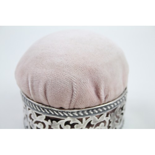 346 - .925 sterling banded medium pin cushion