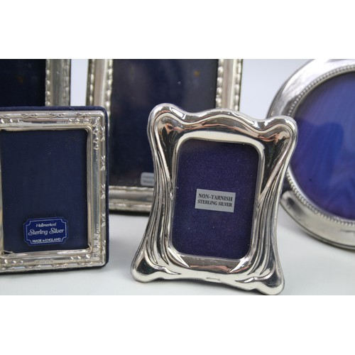 358 - 5 x .925 sterling photograph frames