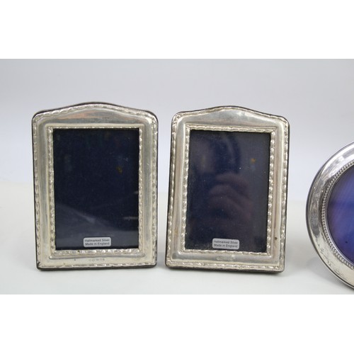 358 - 5 x .925 sterling photograph frames