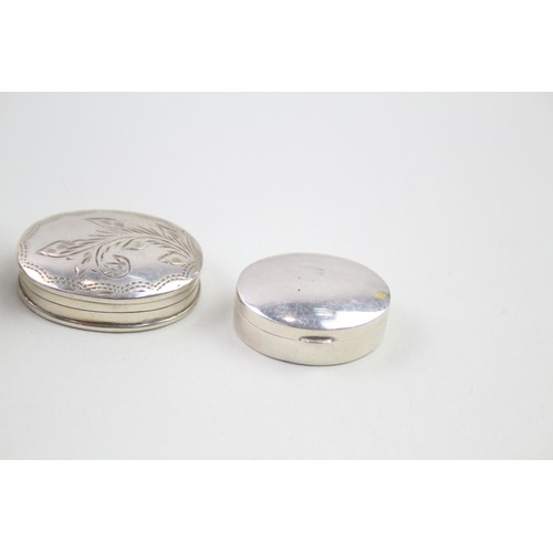 360 - 4 x .925 sterling pill / trinket boxes