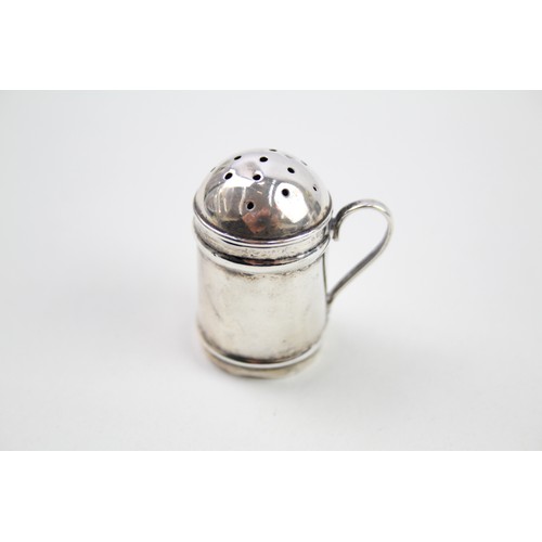 369 - 2 x .925 sterling salt / pepper cellars inc novelty pepperette