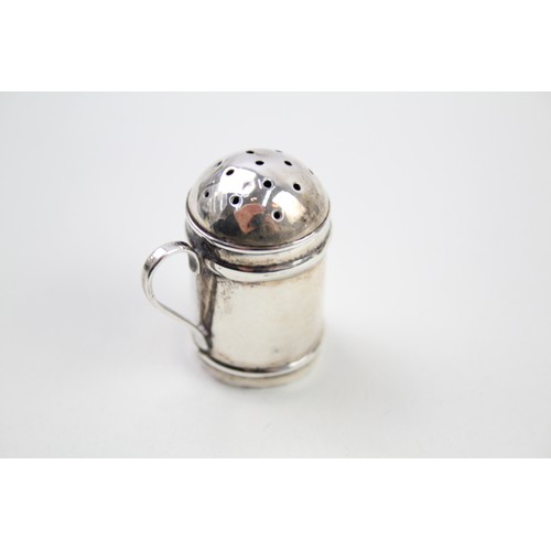 369 - 2 x .925 sterling salt / pepper cellars inc novelty pepperette