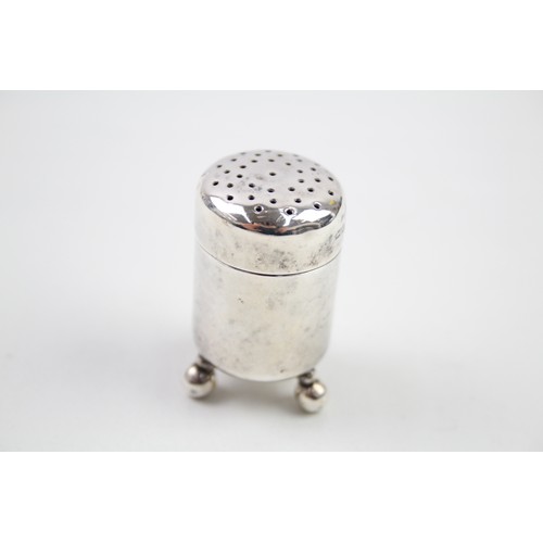 369 - 2 x .925 sterling salt / pepper cellars inc novelty pepperette