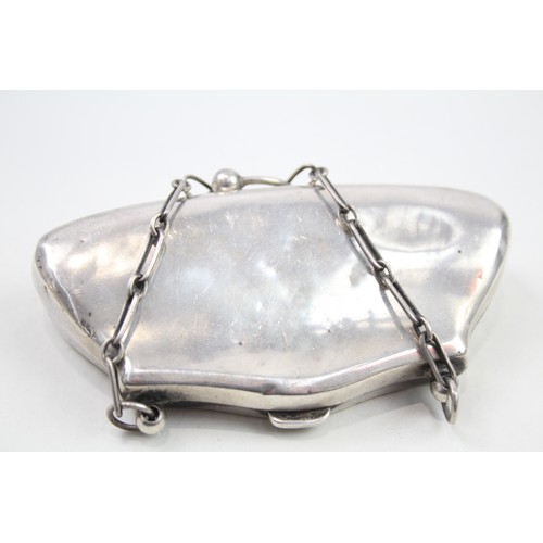 370 - .925 sterling ladies coin purse / bag