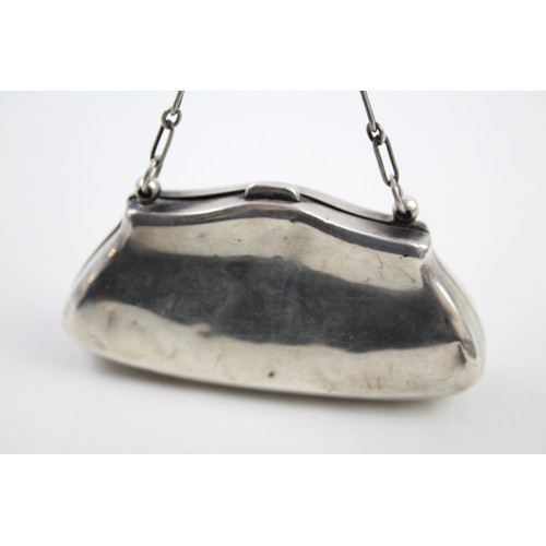 370 - .925 sterling ladies coin purse / bag