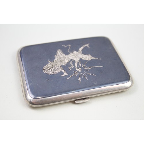 377 - SIAM Silver cigarette case