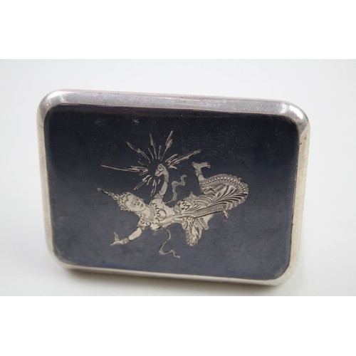 377 - SIAM Silver cigarette case