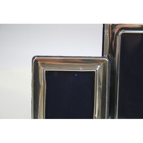 385 - 3 x .925 sterling photograph frames