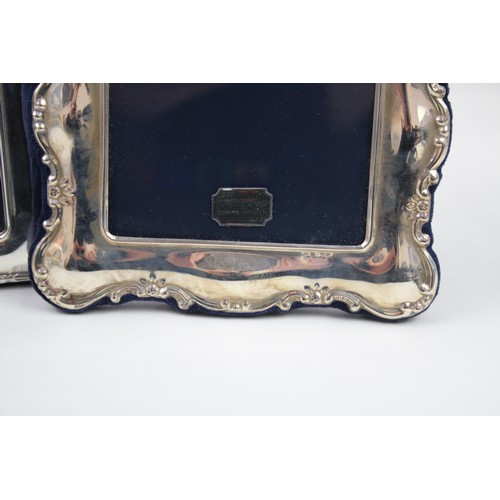 385 - 3 x .925 sterling photograph frames