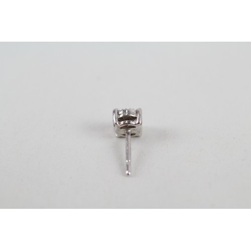 192 - 9ct white gold diamond cluster stud earrings (1.4g)