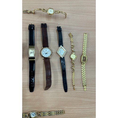 423 - Selection of ladies wrist watches to include Guess etc, untested