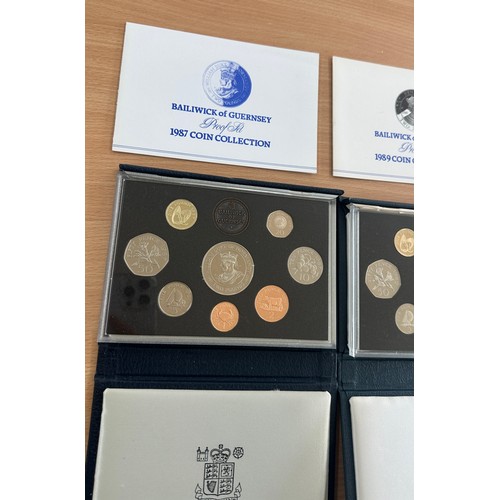 389 - Selection of 5 cased coin sets