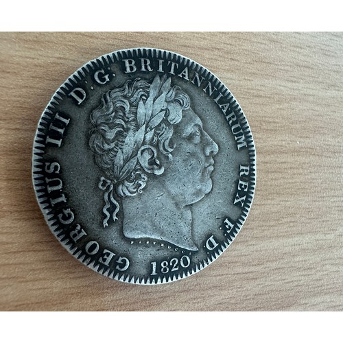 393A - Georgian 1820 silver crown