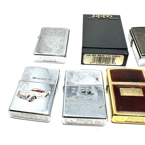 646 - 9 x Zippo Lighters Inc Vintage San Francisco - Corvette  - Eagle Etc